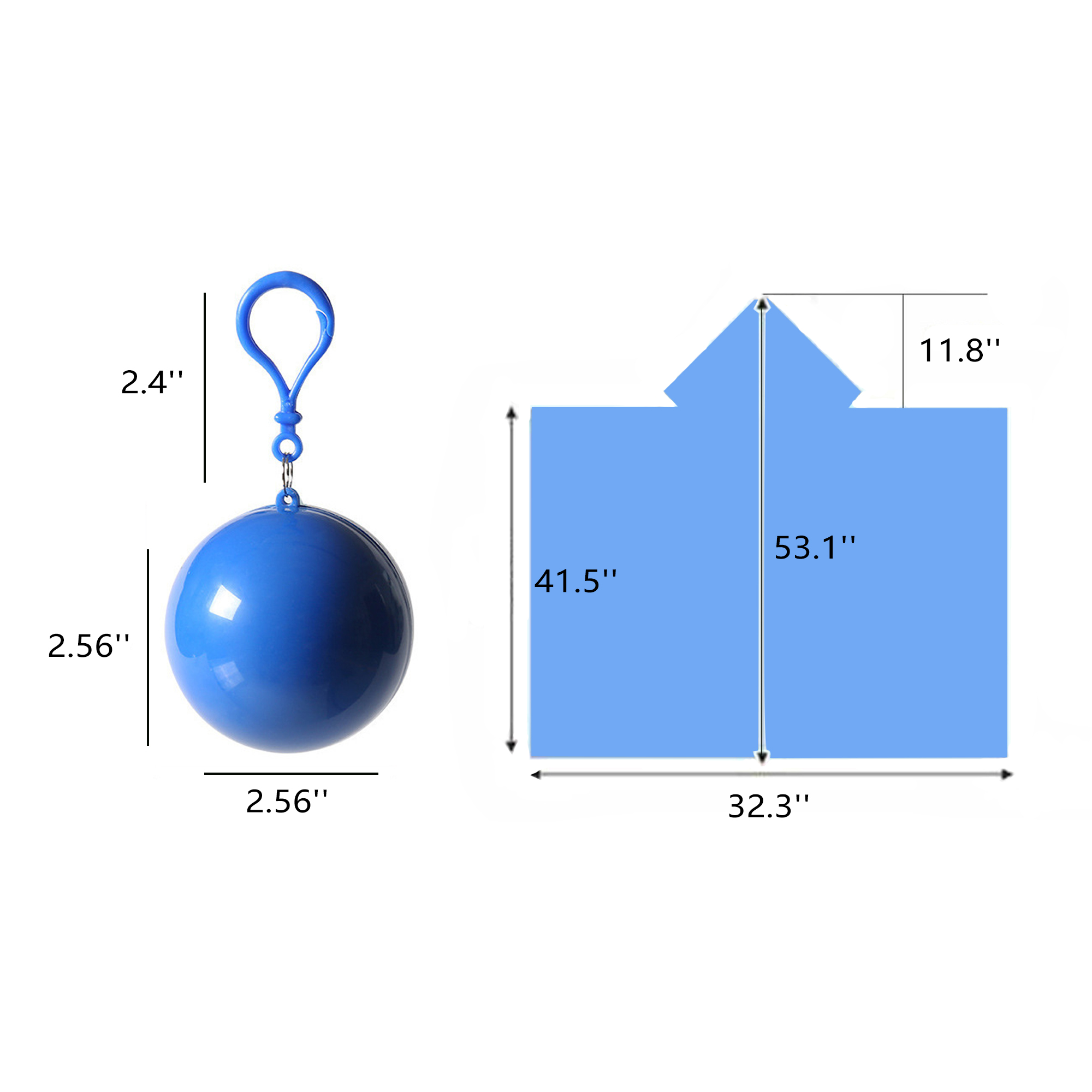 Portable Disposable Emergency Raincoats Ball MOQ 50 2