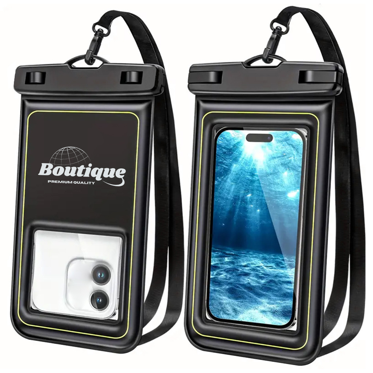 Waterproof Phone Pouch with Touchscreen Lanyard 1
