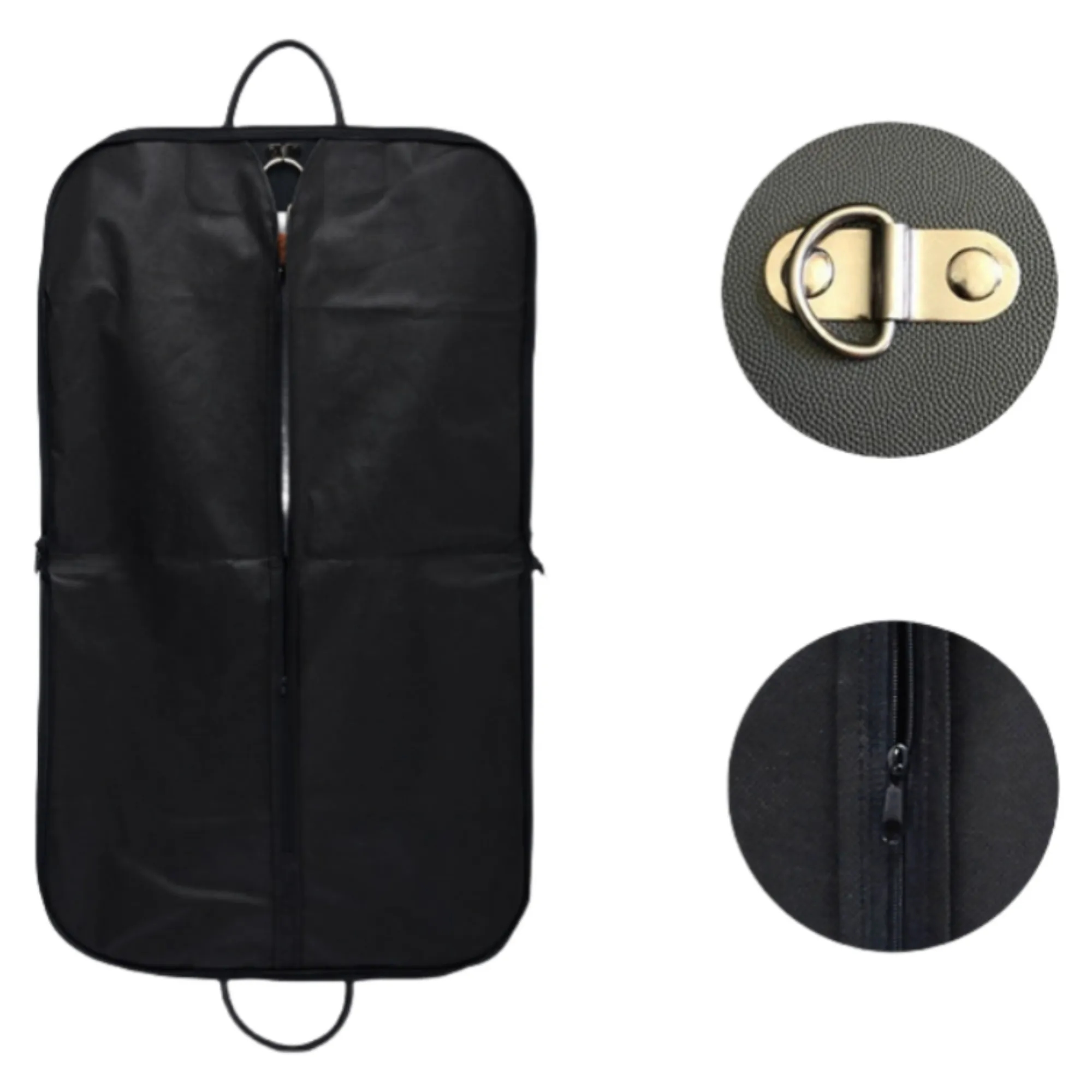 Leather Travel Garment Bags With Outer Pocket 5
