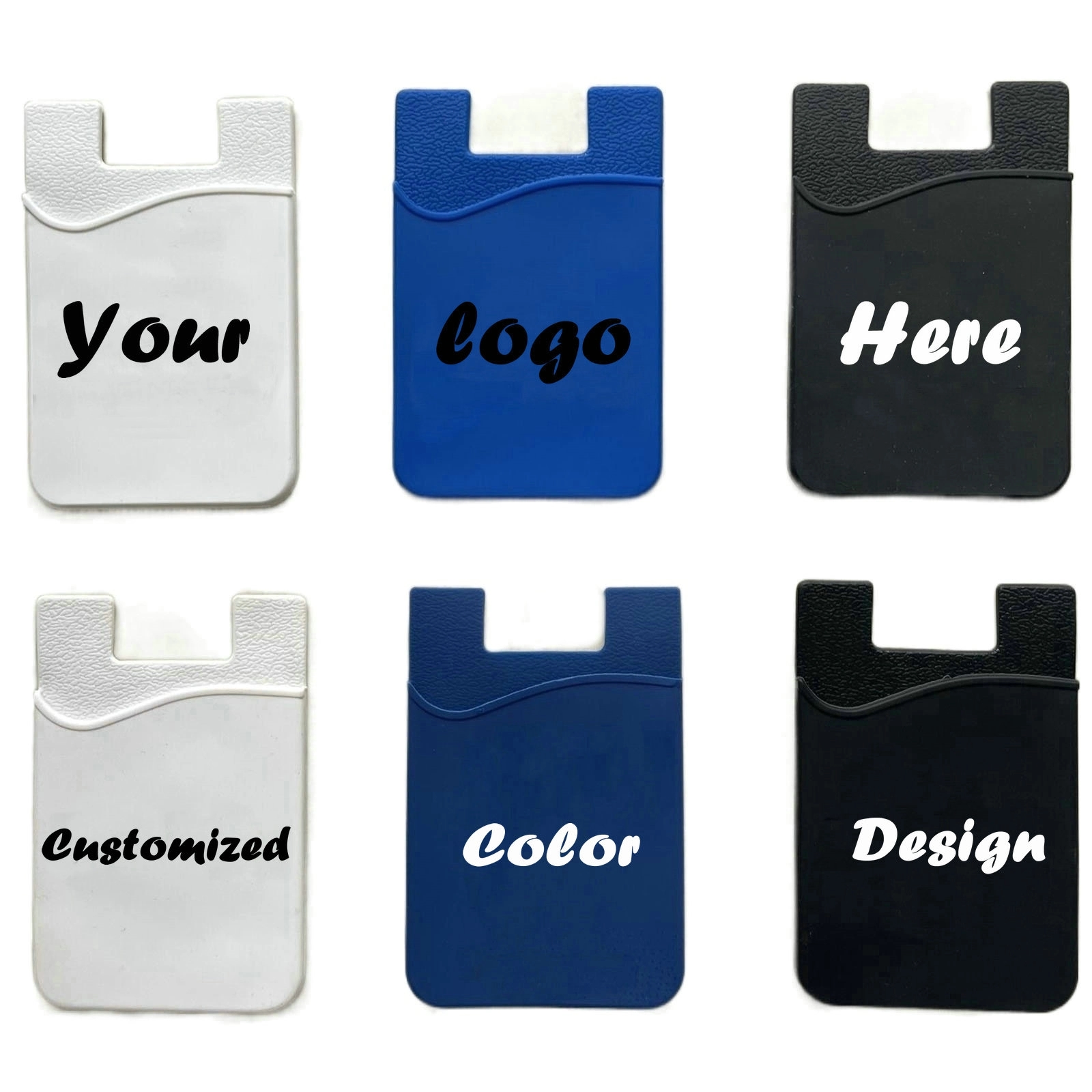 High Quality Silicone Cell Phone Wallet MOQ 100PCS 1
