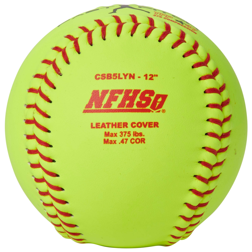 NFHS - 12" Fast Pitch - Leather Cover .47COR 2