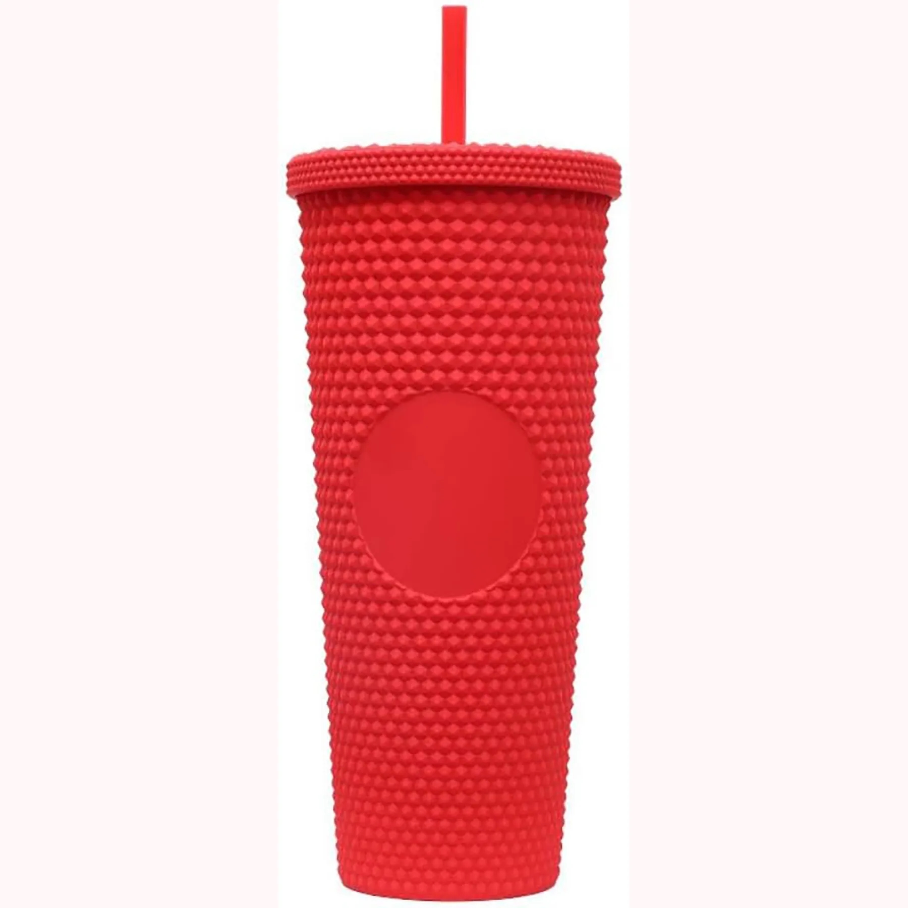 Double Layer Plastic Straw Cup 7