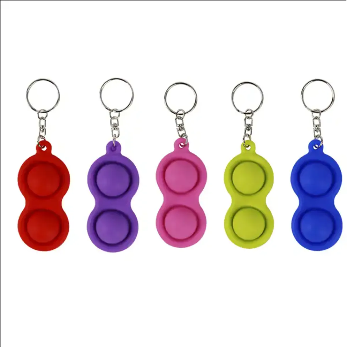 Decompression Tool Bubble Brain Vent Pinch Toy KeyChain 3