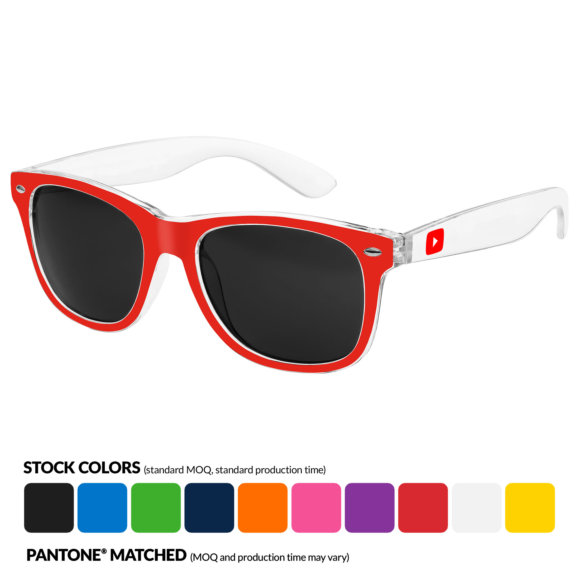 2-Tone Clear Retro Sunglasses 16