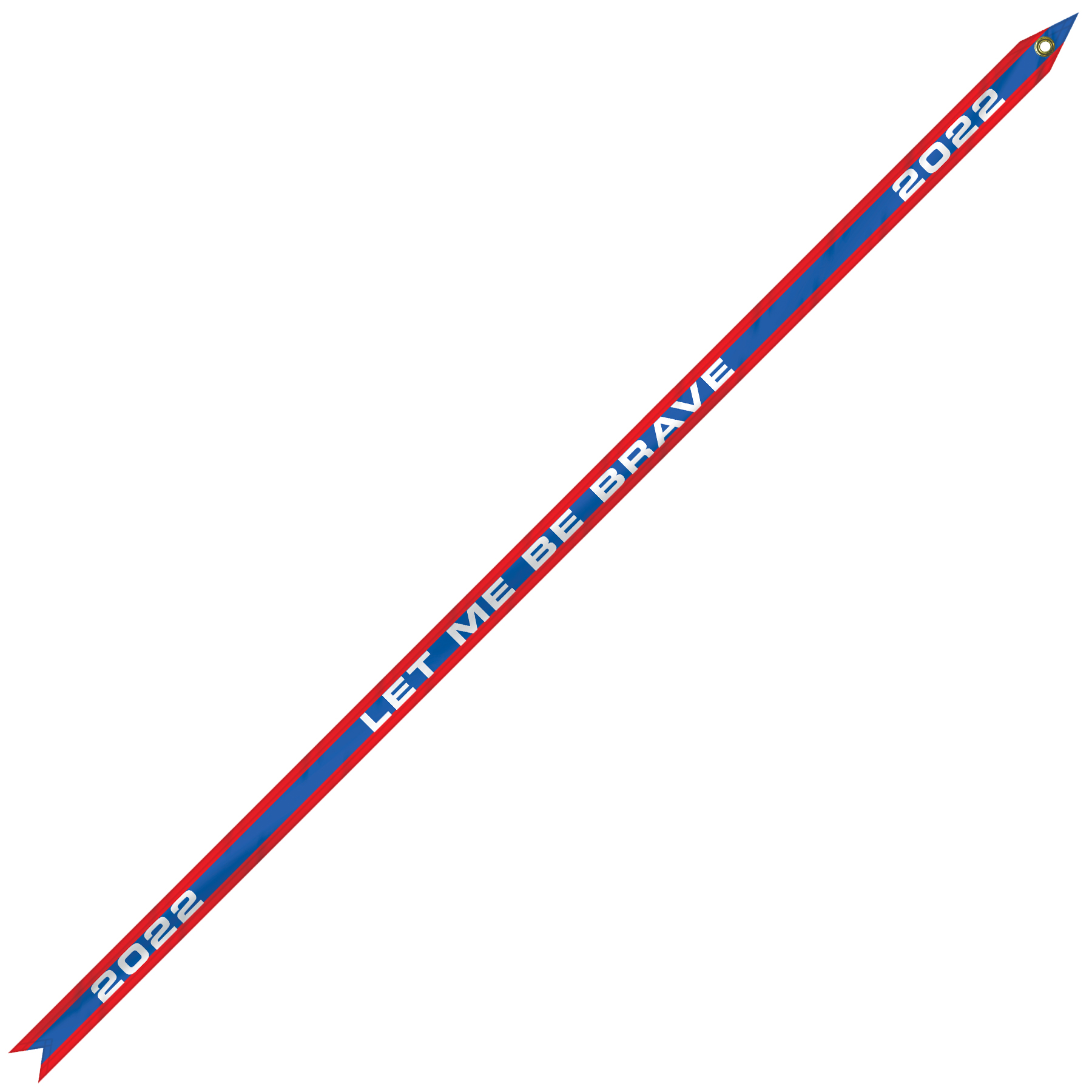 1 3/8" x 48" Custom Printed Knit Polyester Streamer 2