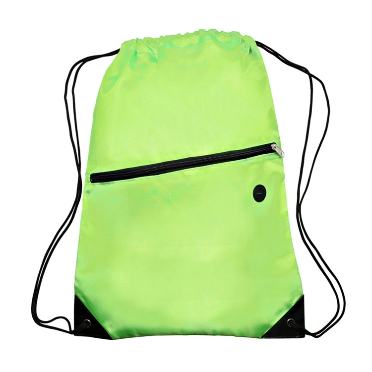 Oxford Drawstring Backpack w/ Headphone Hole 2