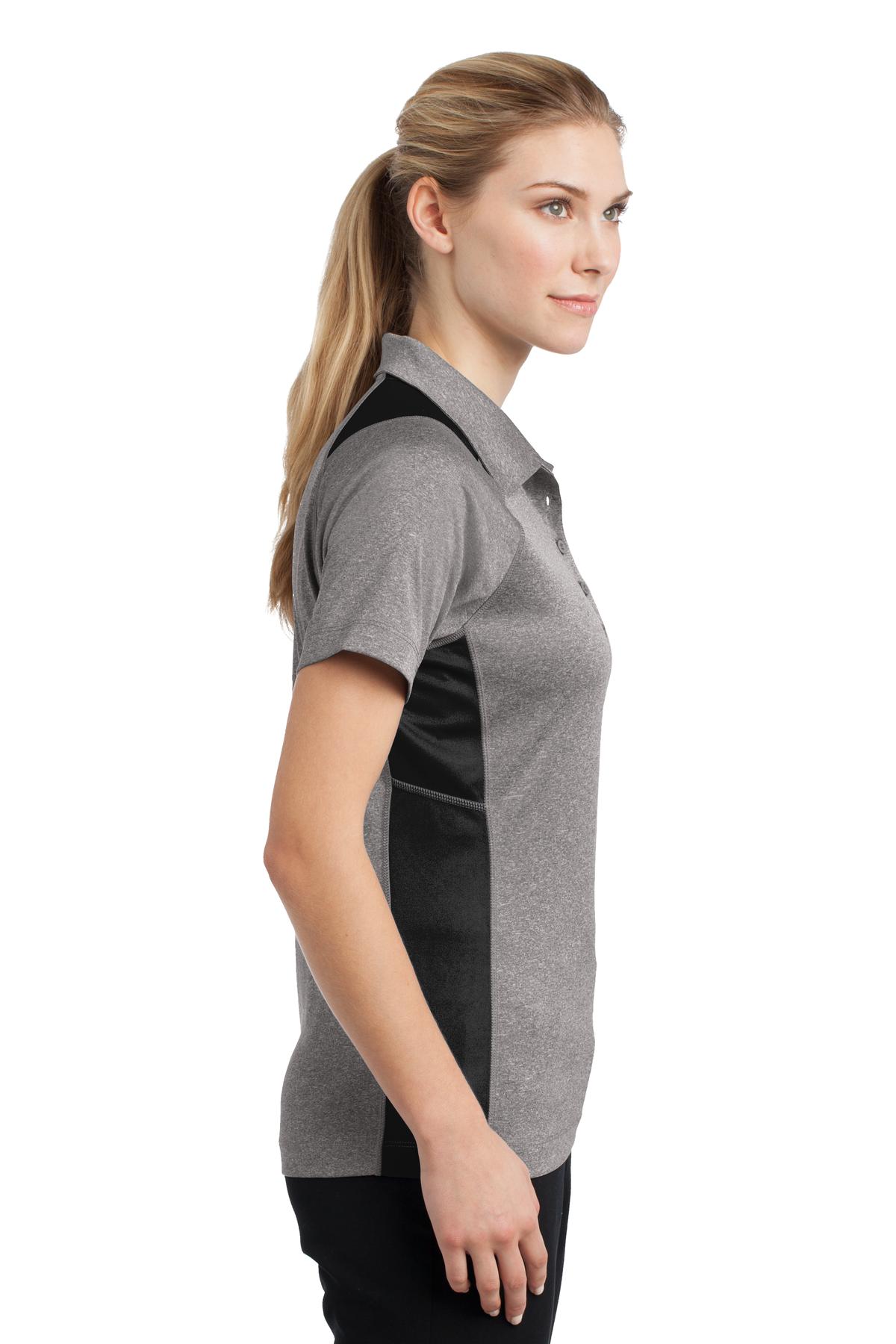 Sport-Tek® Women's Heather Colorblock Contender Polo 24