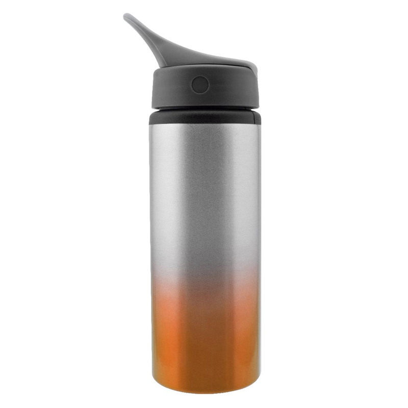 25 Oz. Inspire Aluminum Two-Tone Bottle (Orange/Silver)