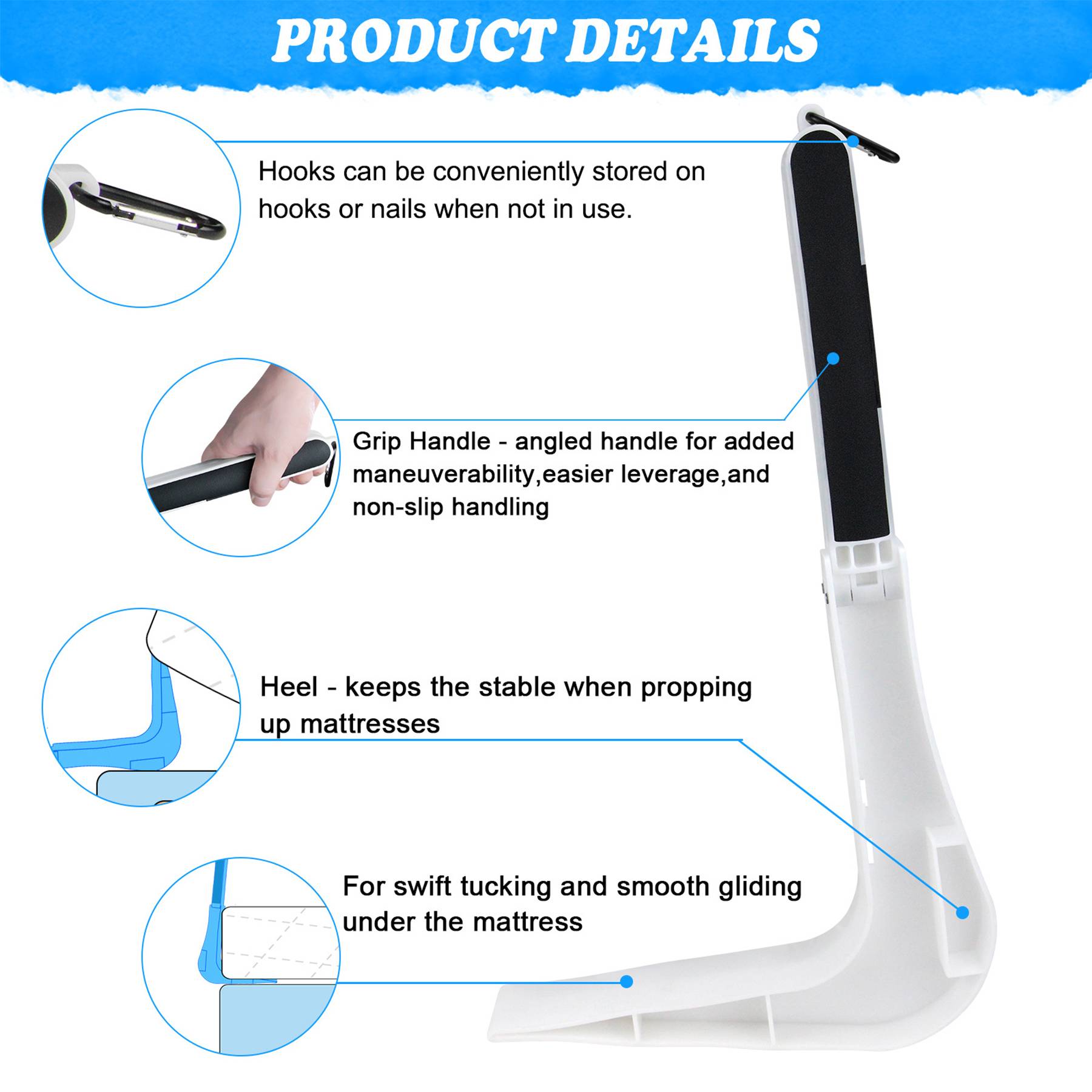 Foldable Mattress Lifting Tool 3