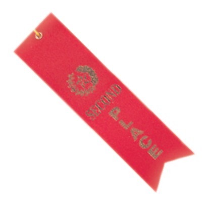 Second Place Ribbon 2" x 8" 1