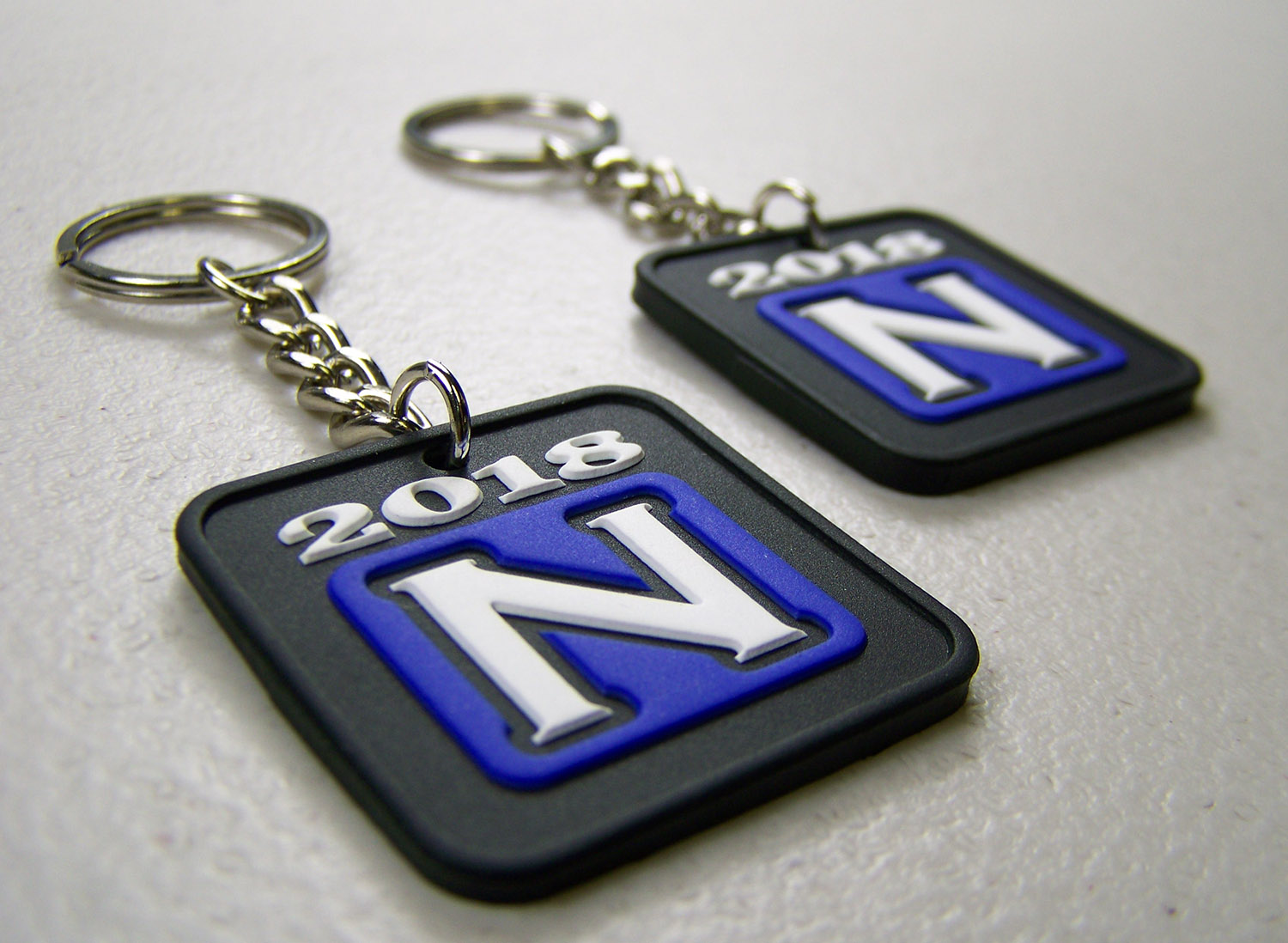 Custom 2D PVC Key Tag - USA Made 23