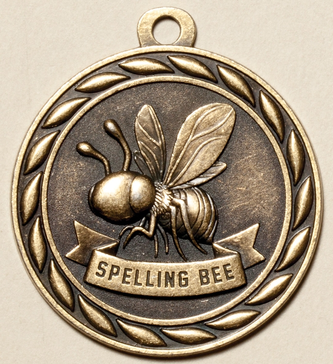 Spelling Bee Medal, 2" 2
