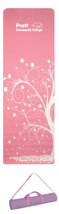 The Full Length Patterned Yoga Mat and Case 1