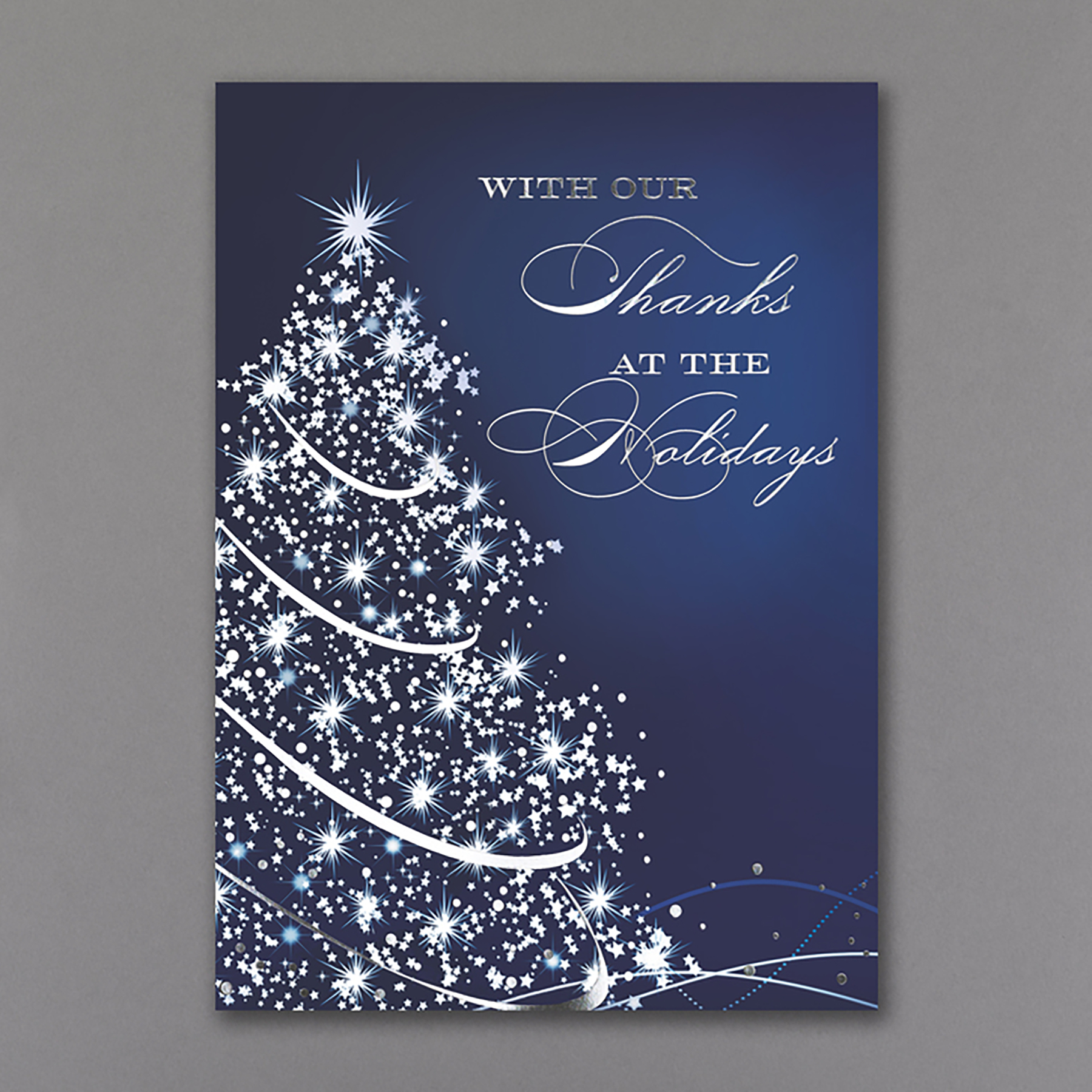 Starry Blue Holiday Card 3