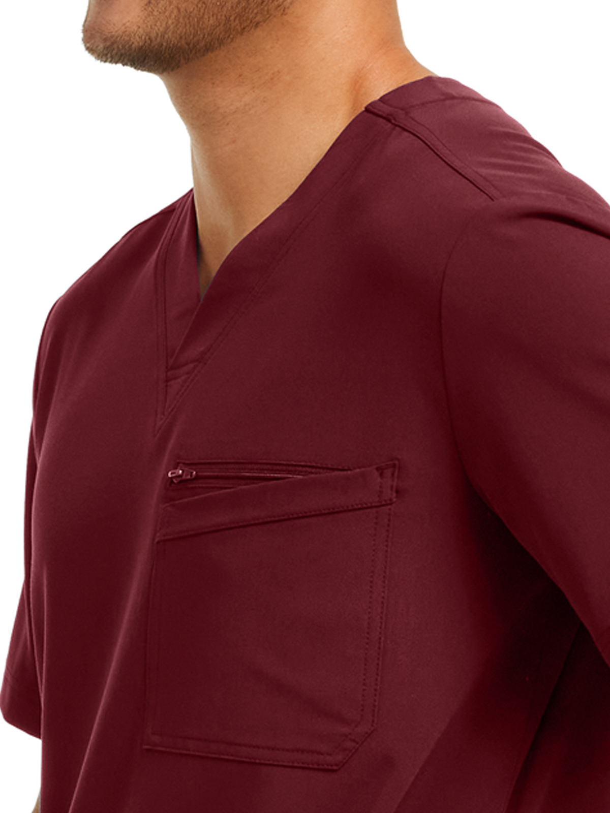 White Cross - CRFT - Men's Four-Pocket V-Neck Top 10