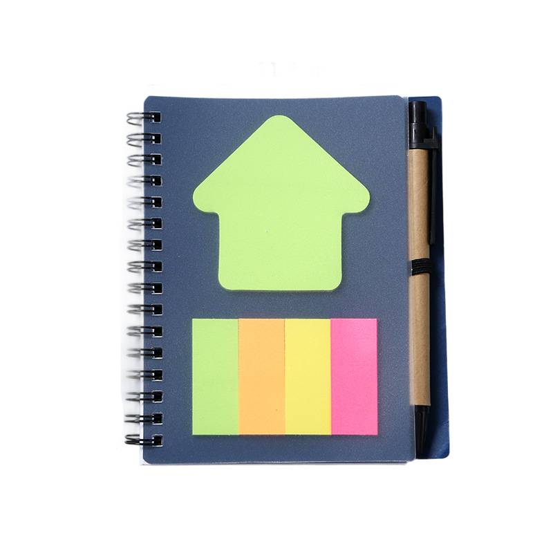 A6 Spiral Notebook W/ Pens & Sticky Notes 10