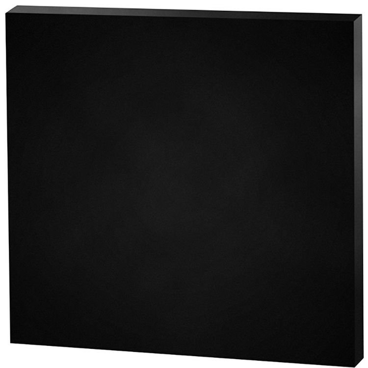 Black Square Paper Weight (4"x 4"x 3/8") Laser Engraved 2
