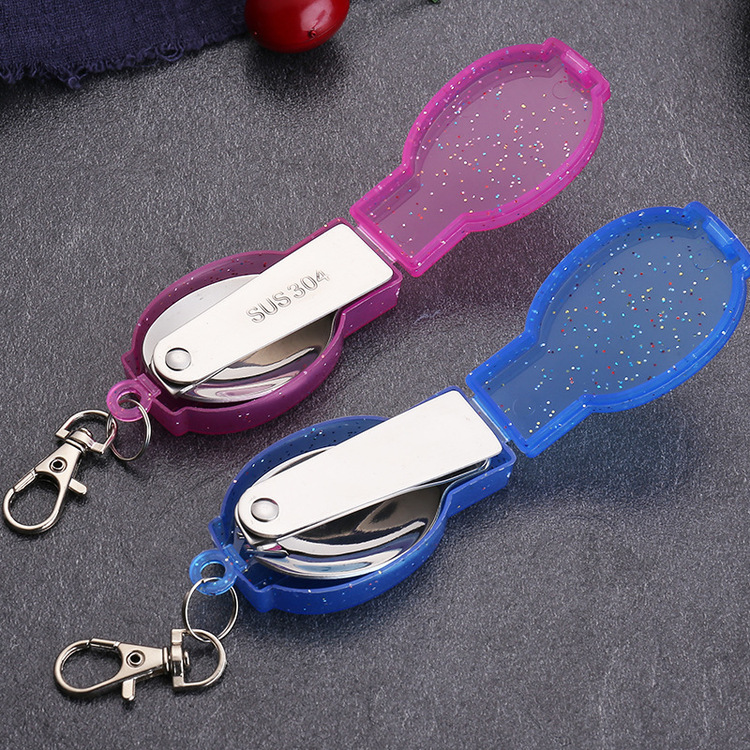 Foldable Fork / Spoon Set with Plastic Storage Case 4