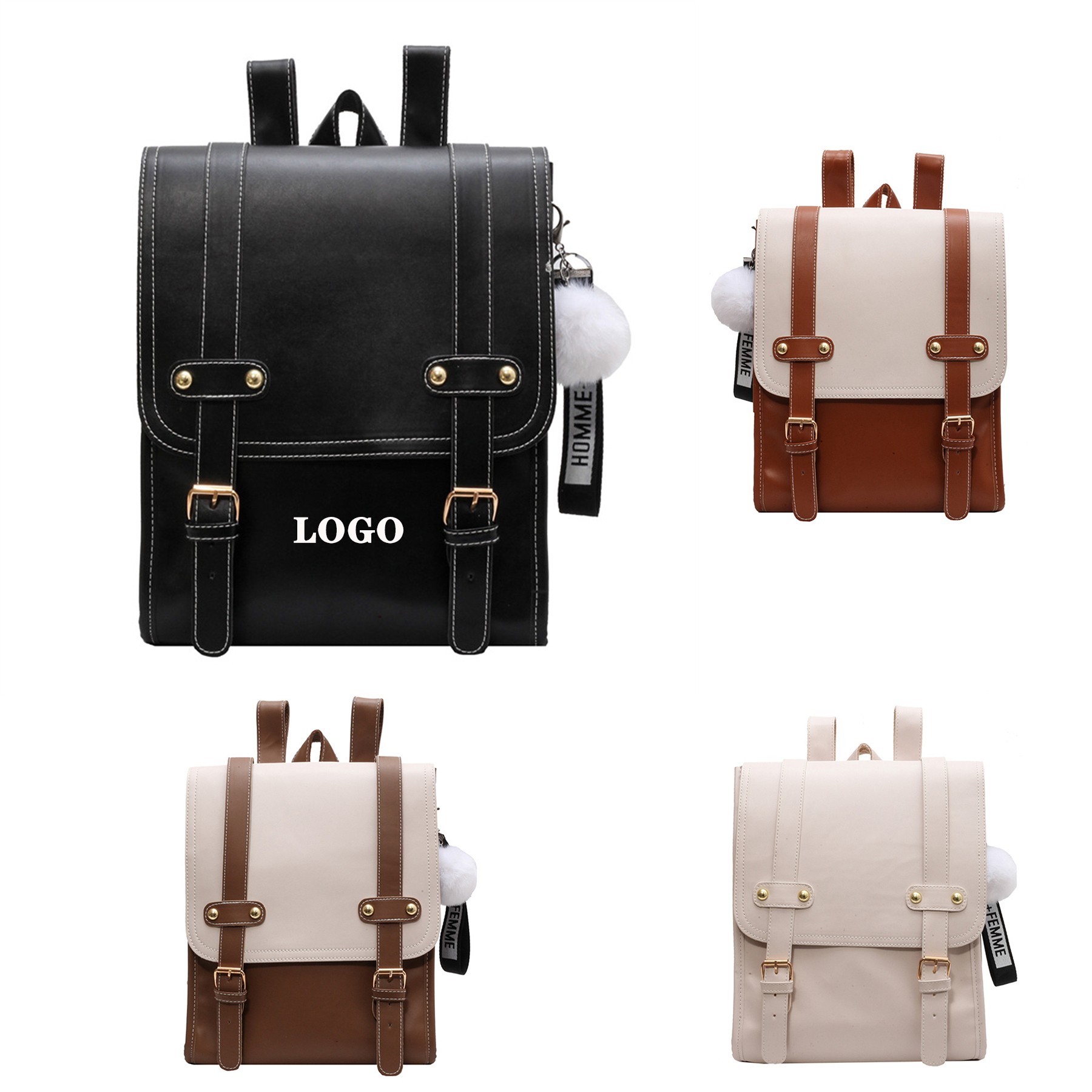 Two-tone backpack