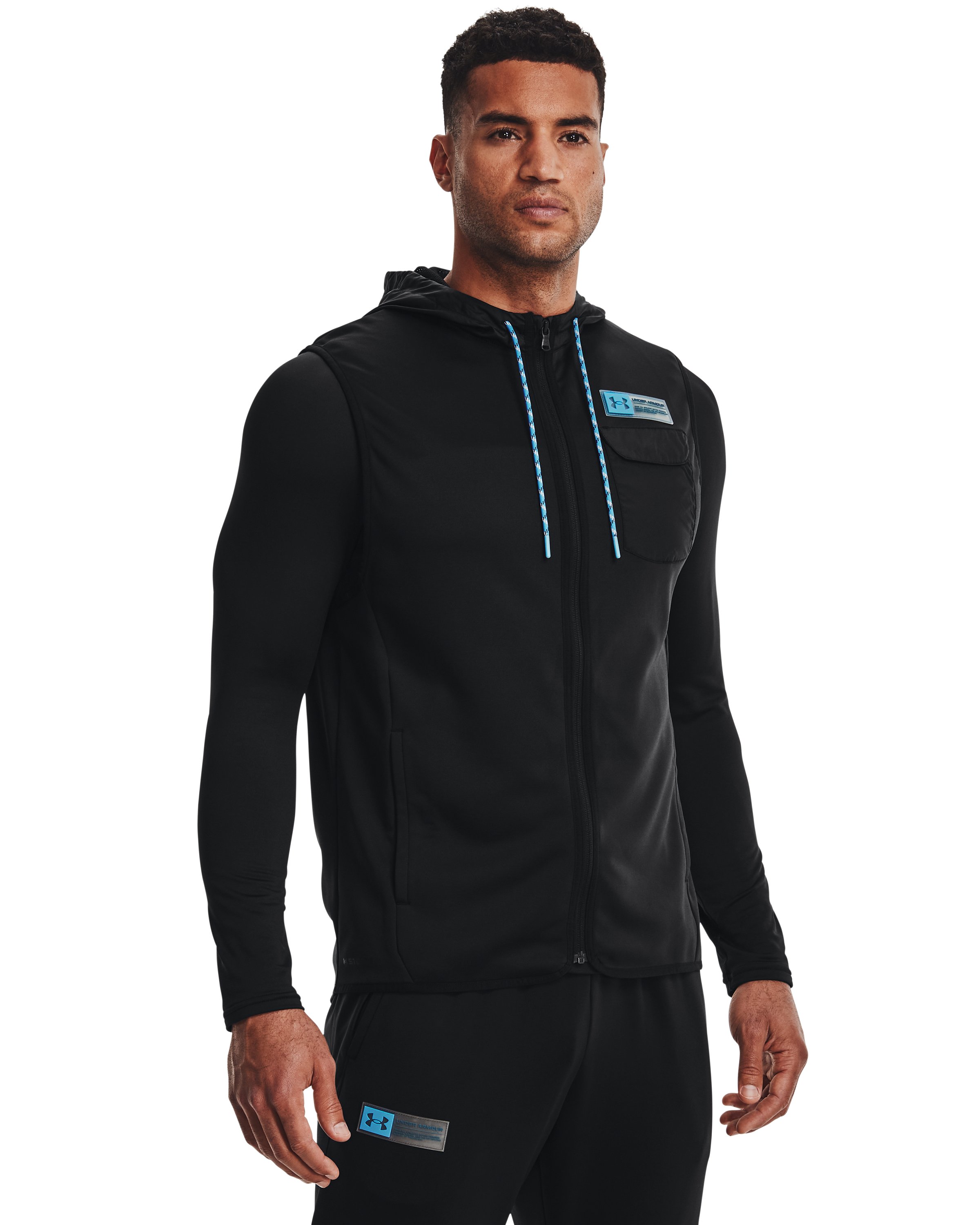 Men's Armour Fleece Storm Hooded Vest 4