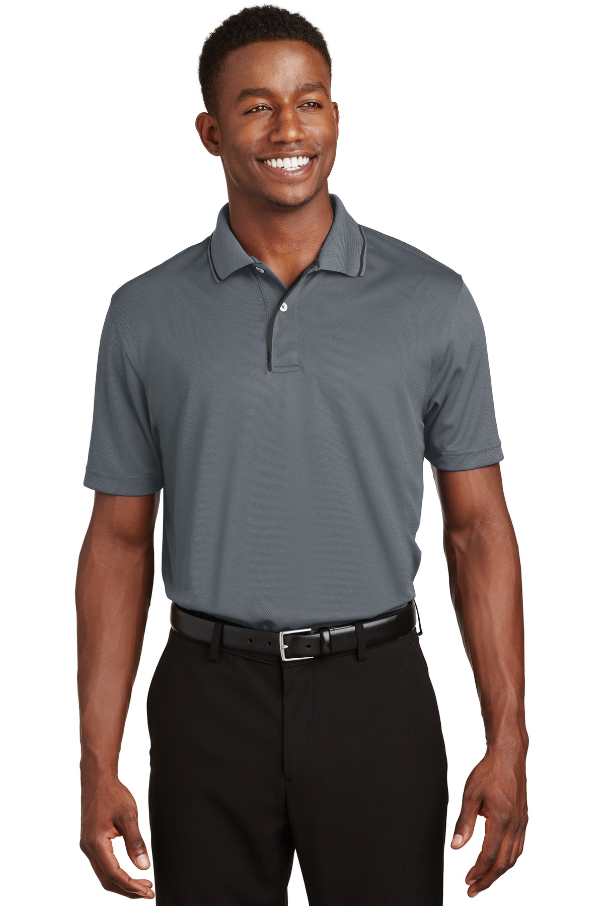 Sport-Tek Dri-Mesh Polo with Tipped Collar and Piping. K467 14
