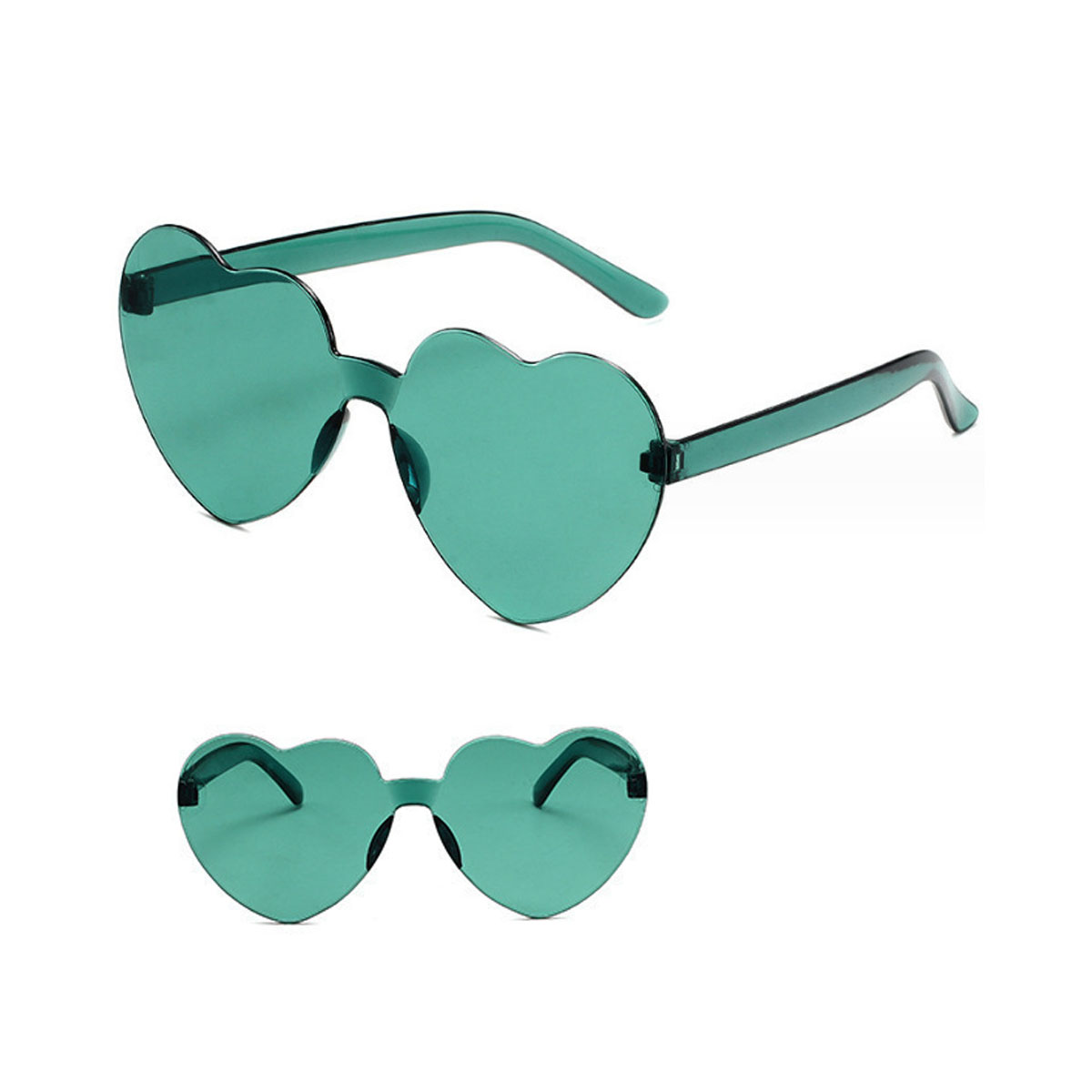 Frameless Heart-Shaped Glasses 2