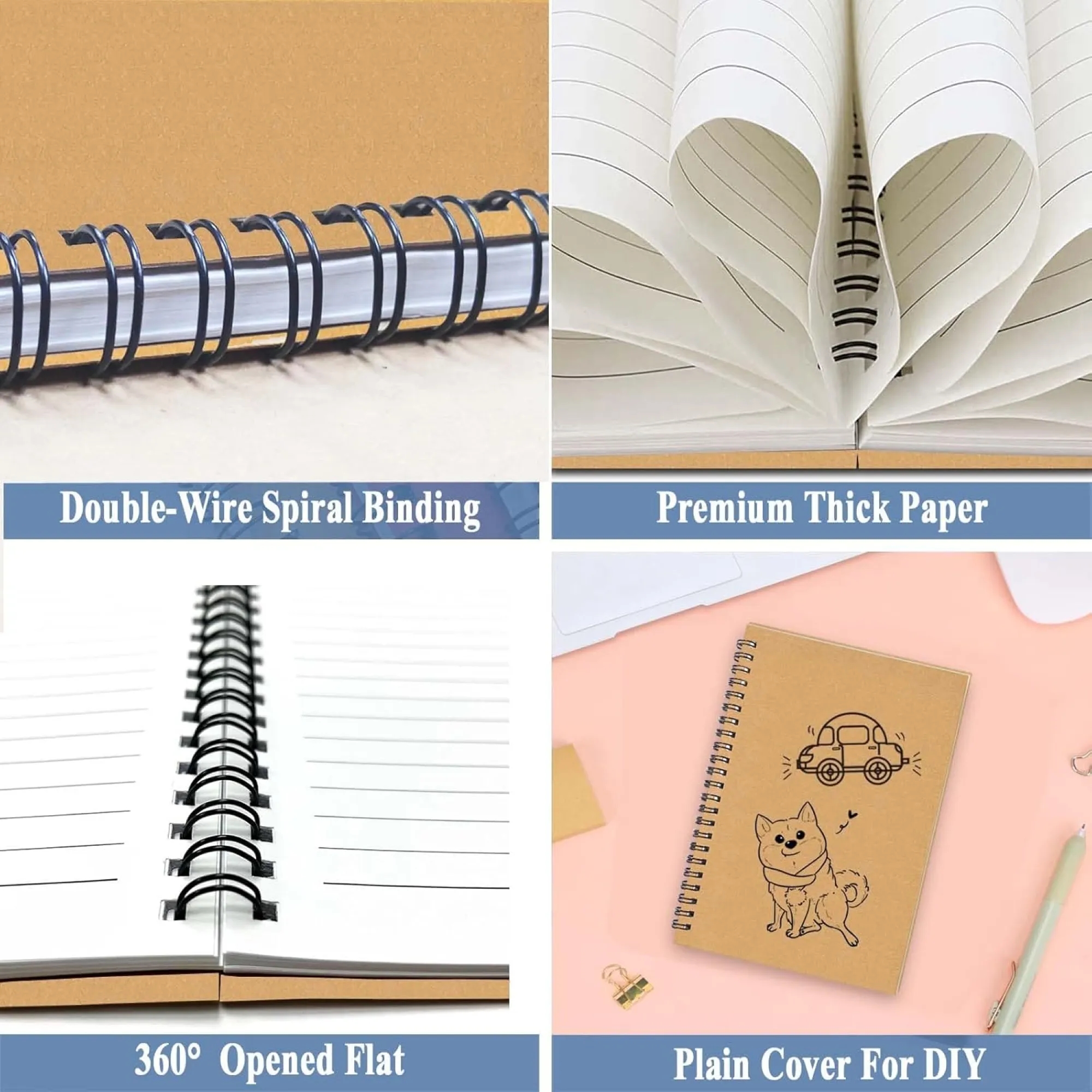 A5 Kraft Paper Coil Notebook 1