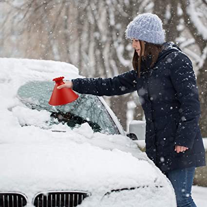 Magical Scrape Multifunctional Car Windshield Snow Remover / Funnel 5