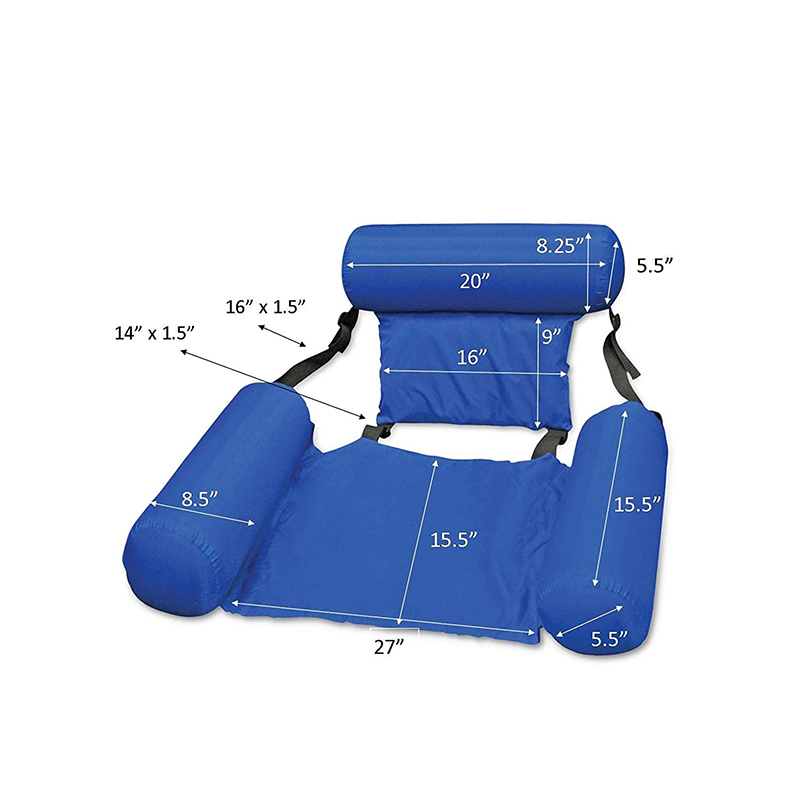 Foldable Backrest Inflatable Floating Bed 3