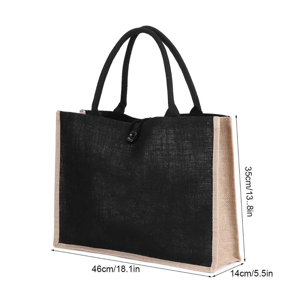 Natural Jute Tote Bag, custom tote bag with logo imprint 3
