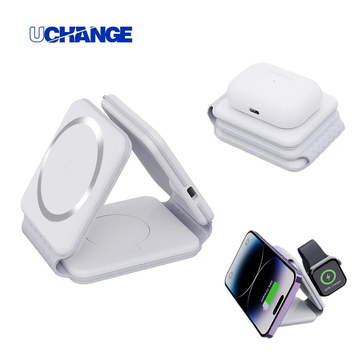 Foldable Multi-Device Wireless Charging Station 5