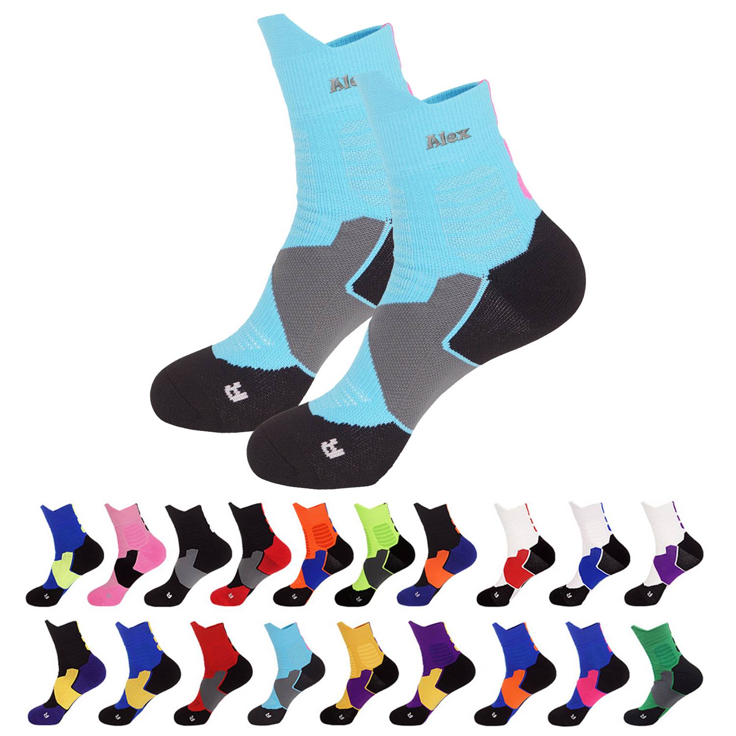 Cushioned Athletic Sports Basketball Socks 3