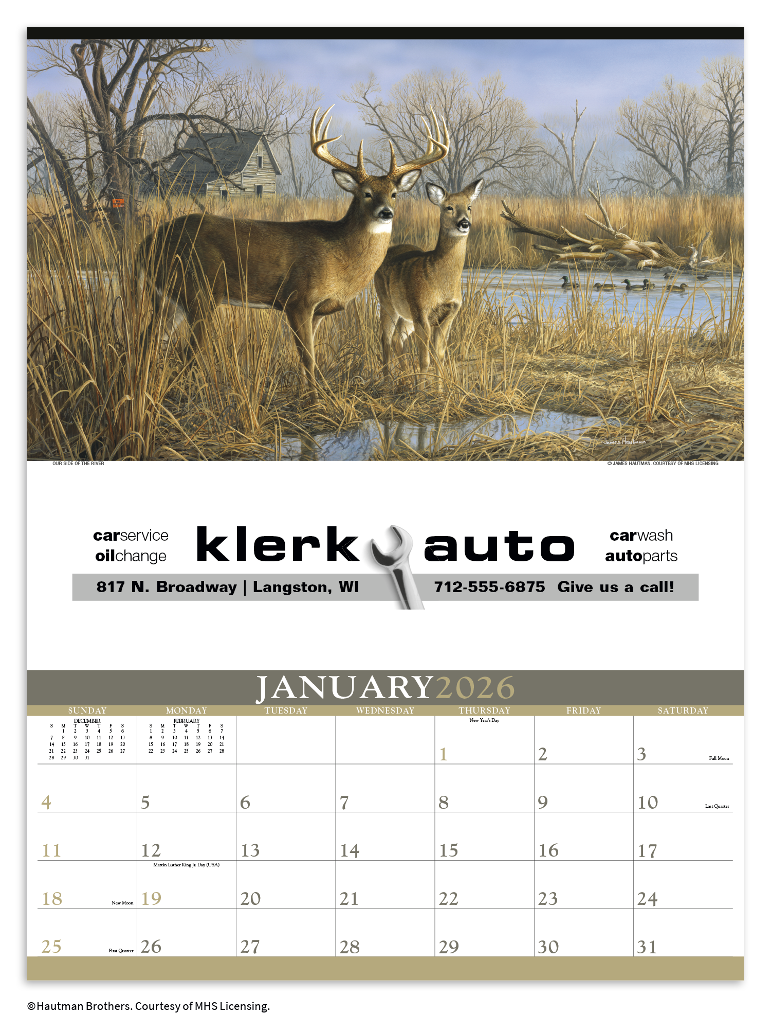 Triumph® Calendars Wildlife Art by the Hautman Brothers Calendar 30