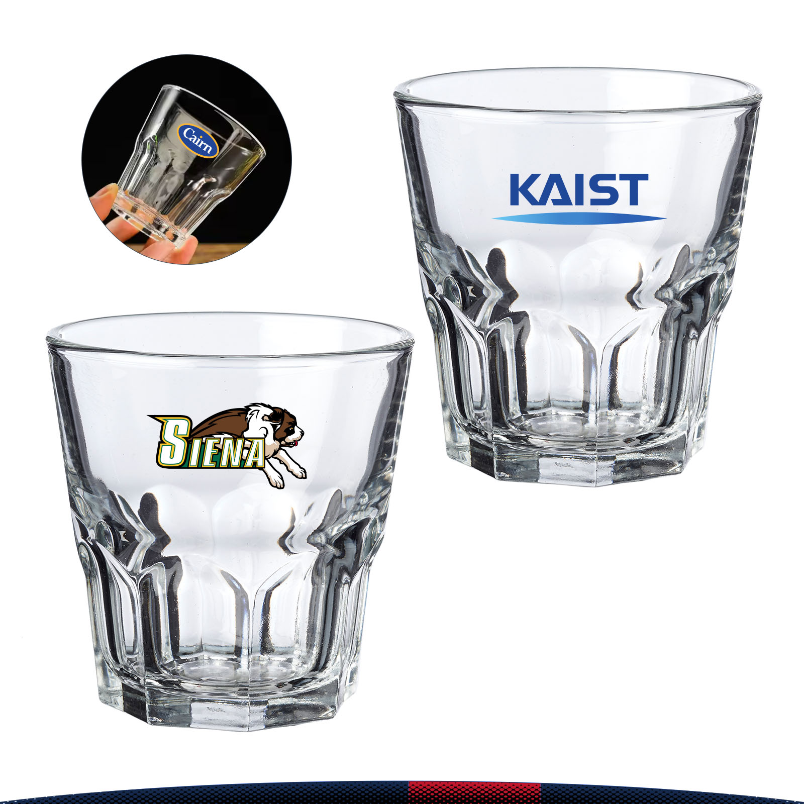 6.7 oz. Ainey Whiskey Glass, custom glassware with logo imprint 2