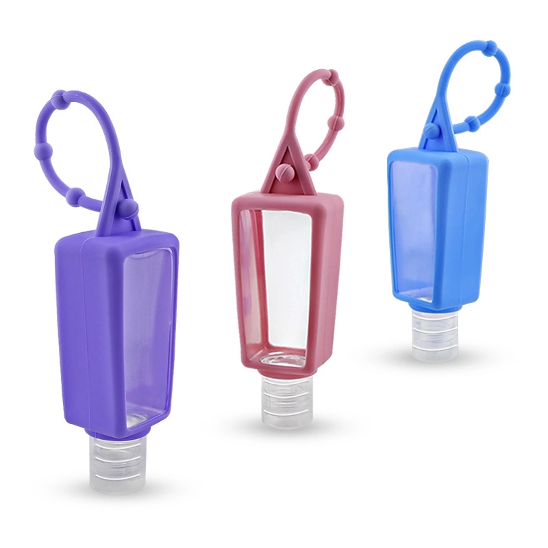 Custom Silicone Hand Sanitizer Holder Keychain 6