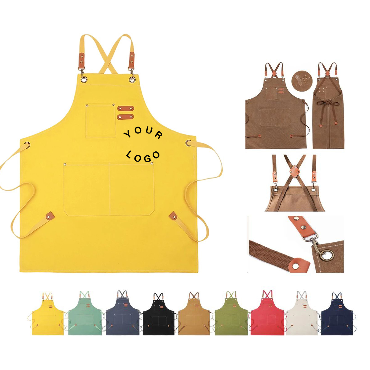Cotton Canvas Apron for Kitchen or Garden 3