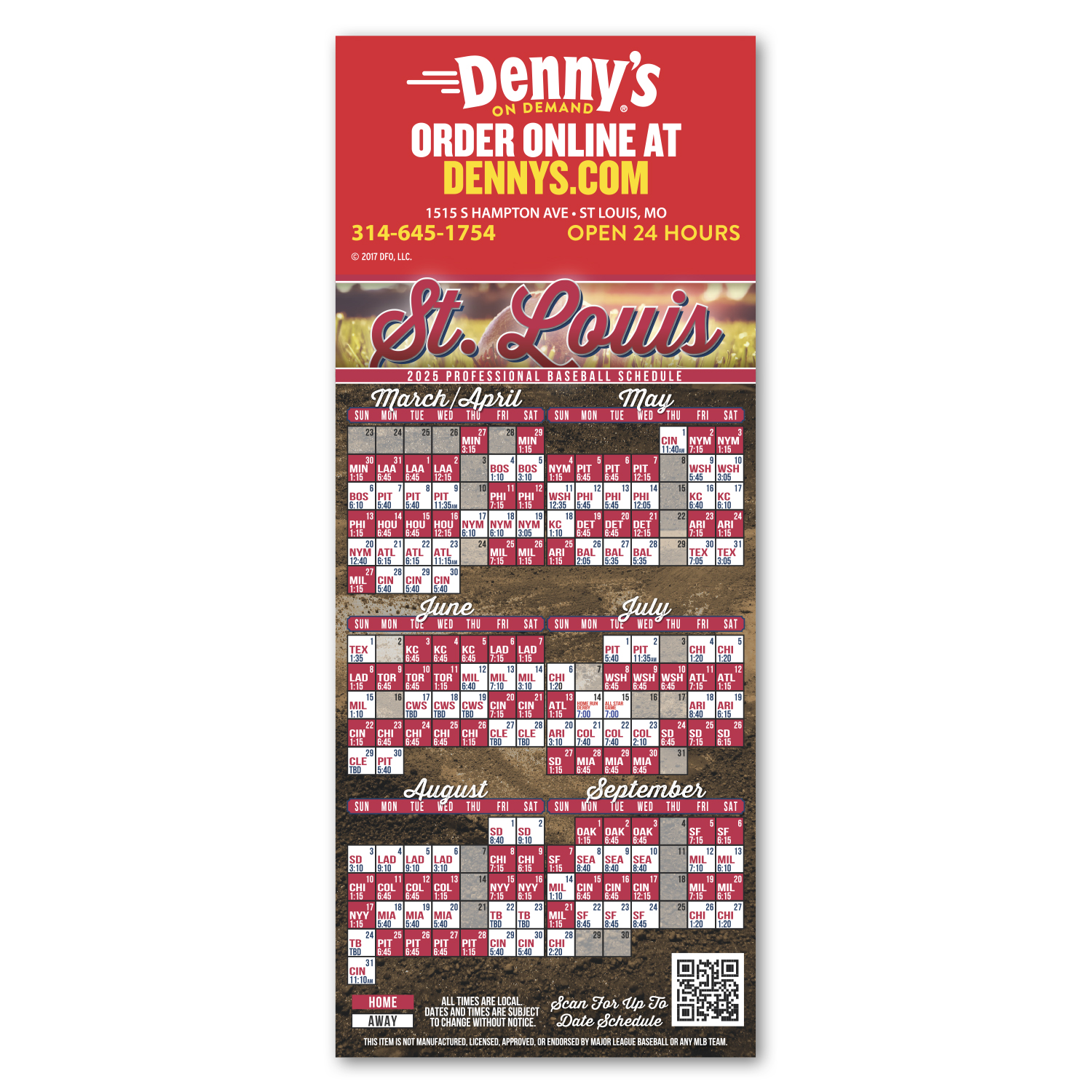 Baseball Schedule Magnet