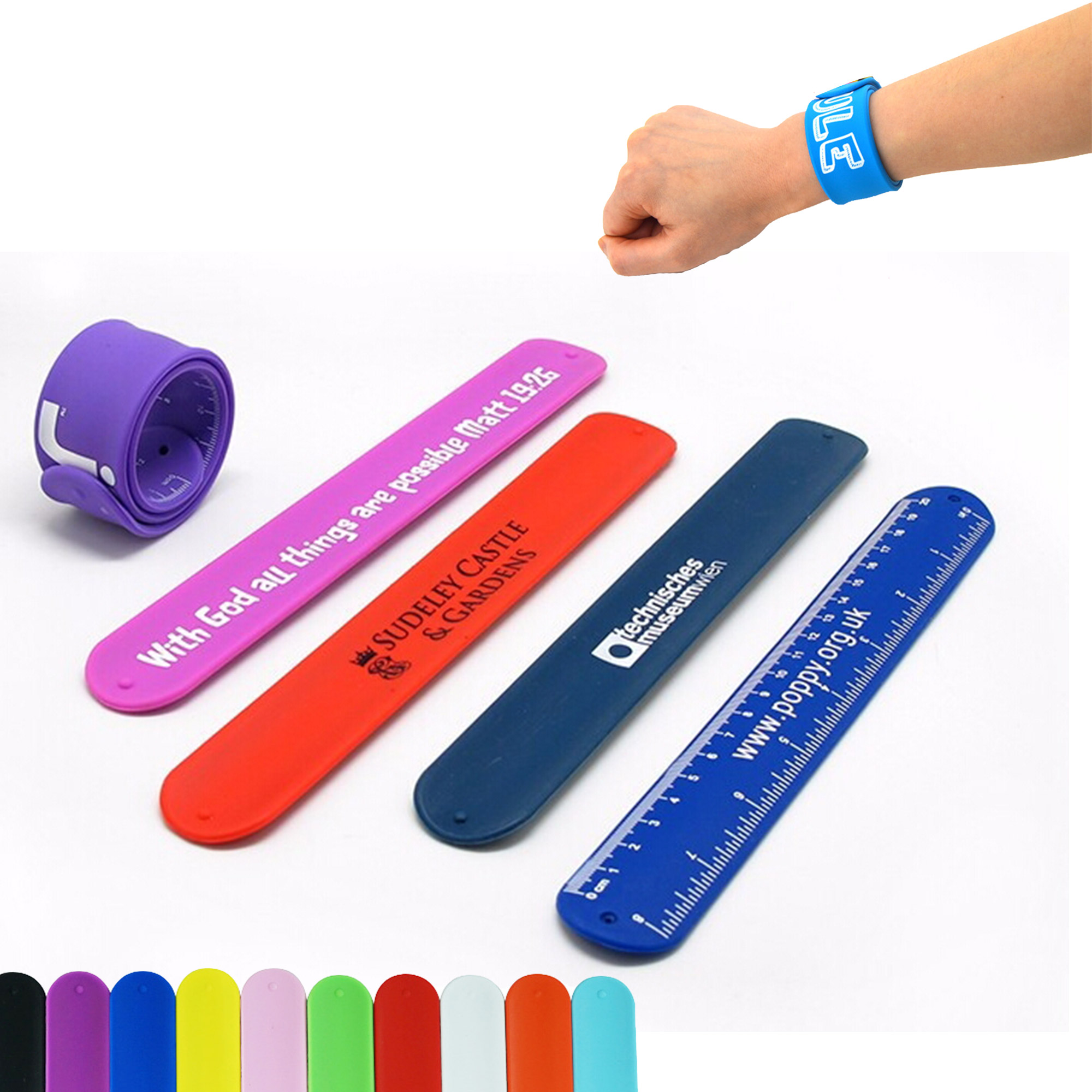 Custom Printed Sports Silicone Bracelet Wristband 3