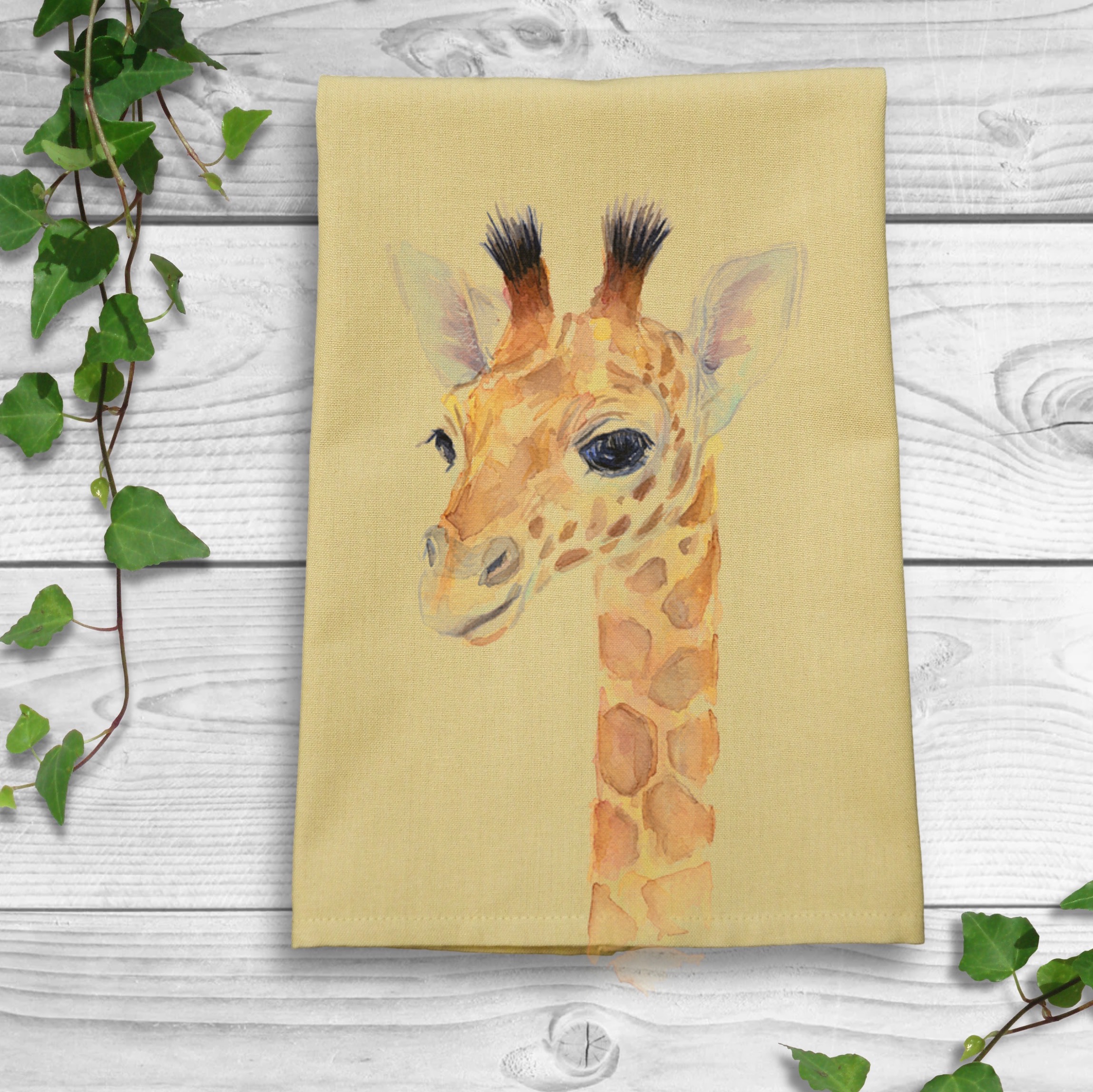 Dijon Solid Plain Weave Kitchen Towel with Custom Print 9