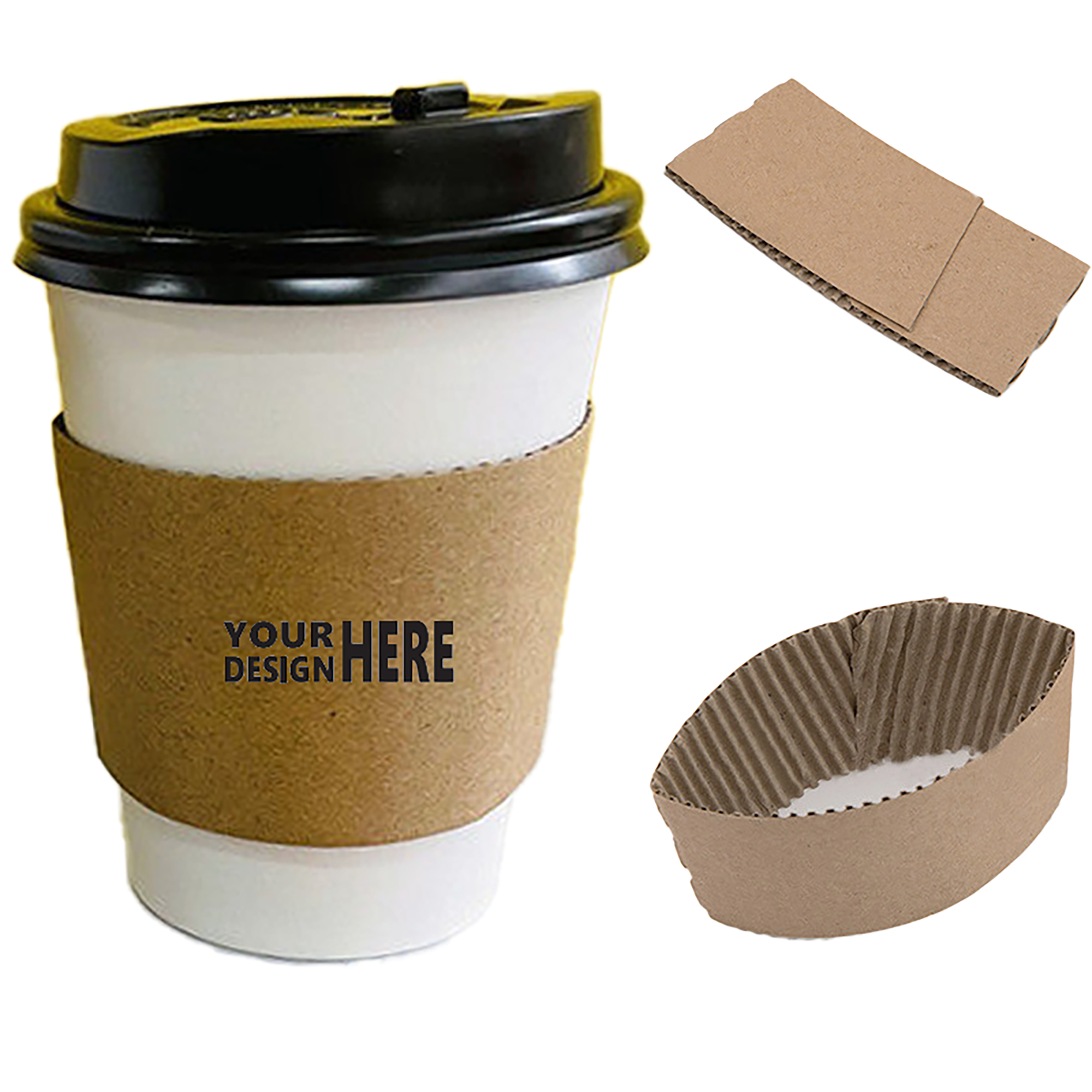 Kraft Paper Coffee Cup Sleeve 2