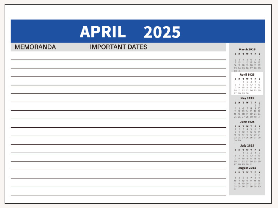 Custom Desk Calendar 2