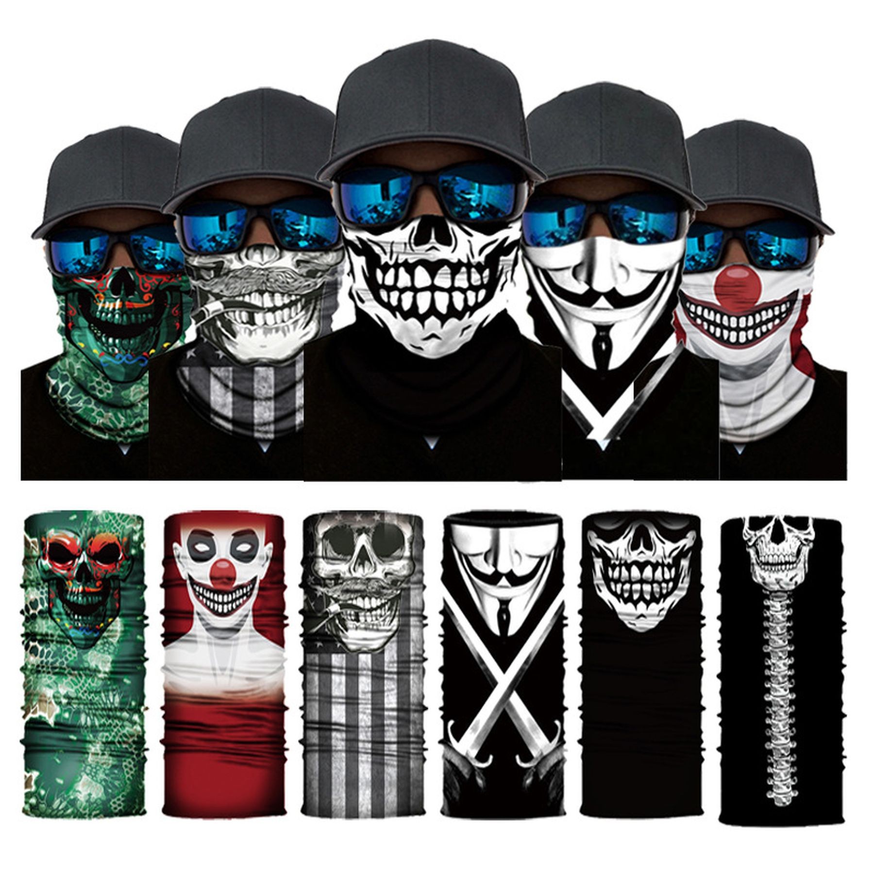 Face Mask Bicycle Neck Gaiter Sports Scarf Magic Bandana 4
