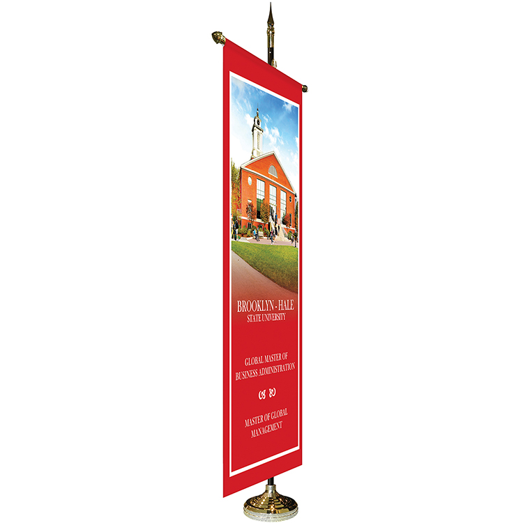 36" x 72" Premium Gonfalon 7' Kit / Straight Cut 3