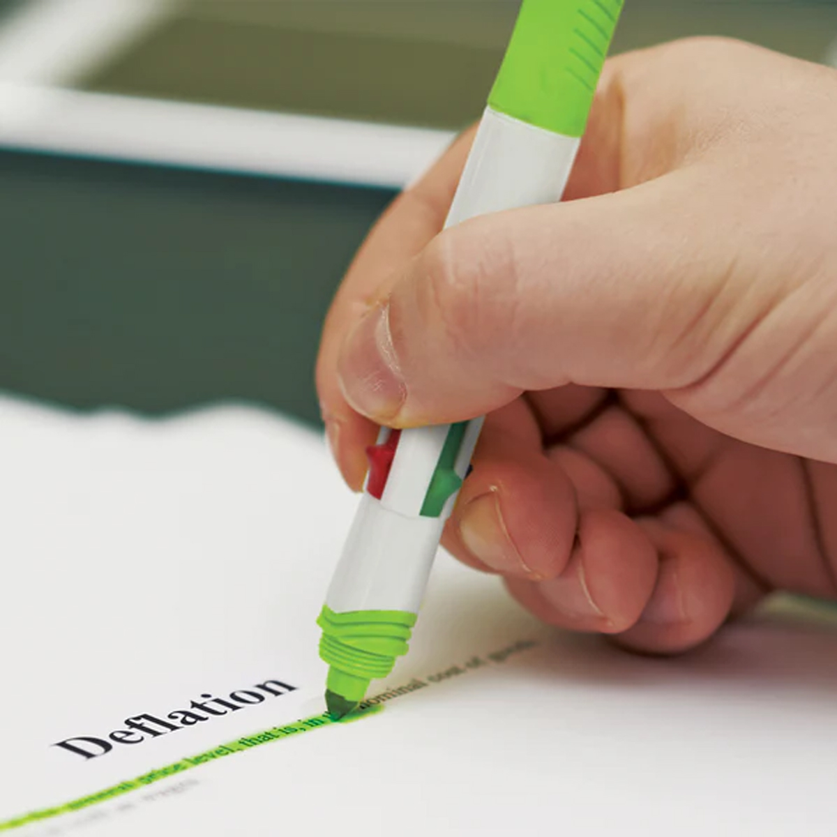 Dual Tip Highlighter Ballpoint Pen 3