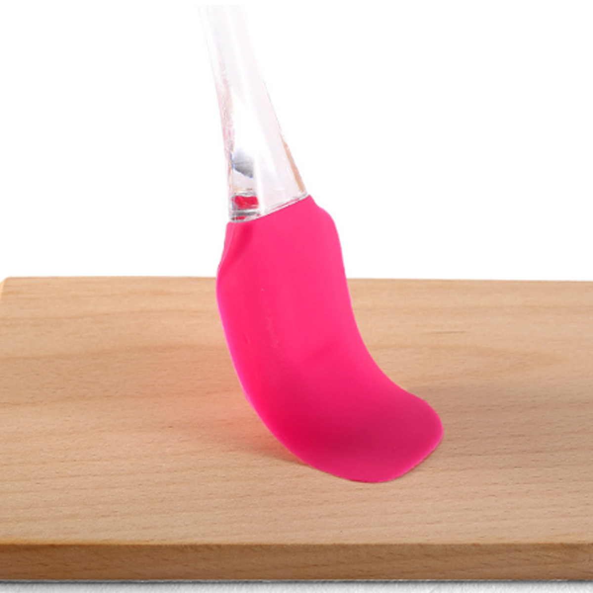 Silicone Spatula with Clear Handle for Kitchen Use 7