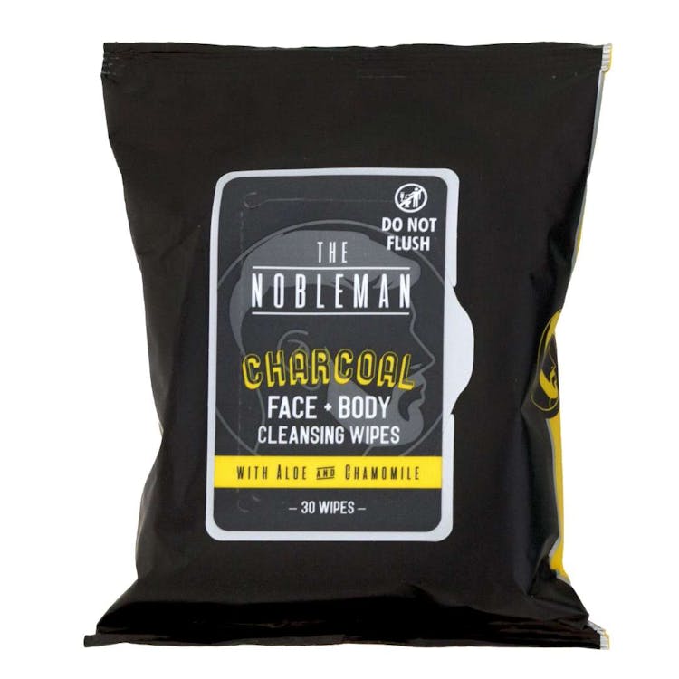 Men's Charcoal Face and Body Wipes - 30 Count 2