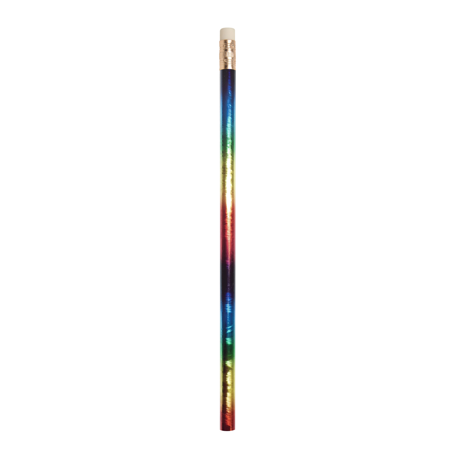 Prismatic Foil Wrap Wooden Pencil 6
