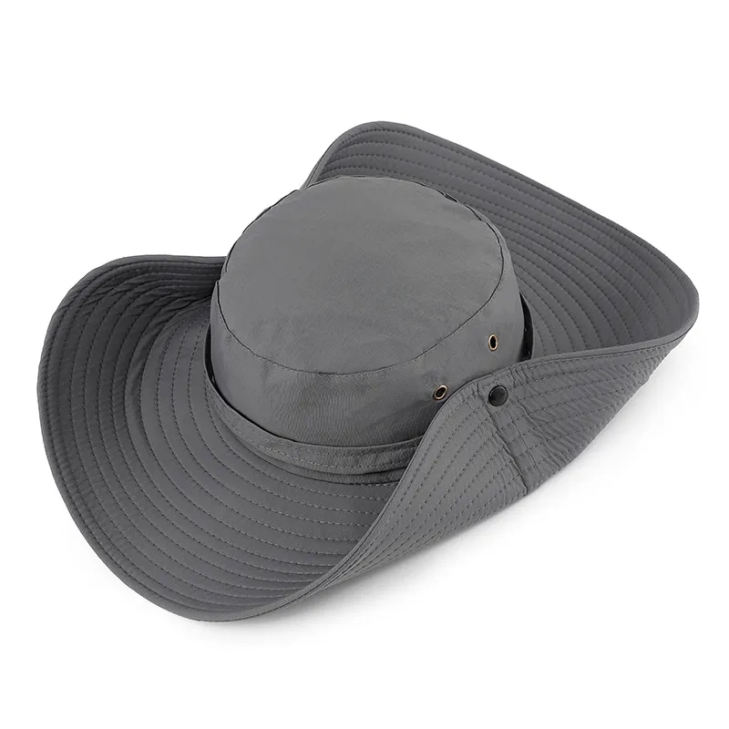Summer Big Brim Cowboy Style Hiking Hat 2