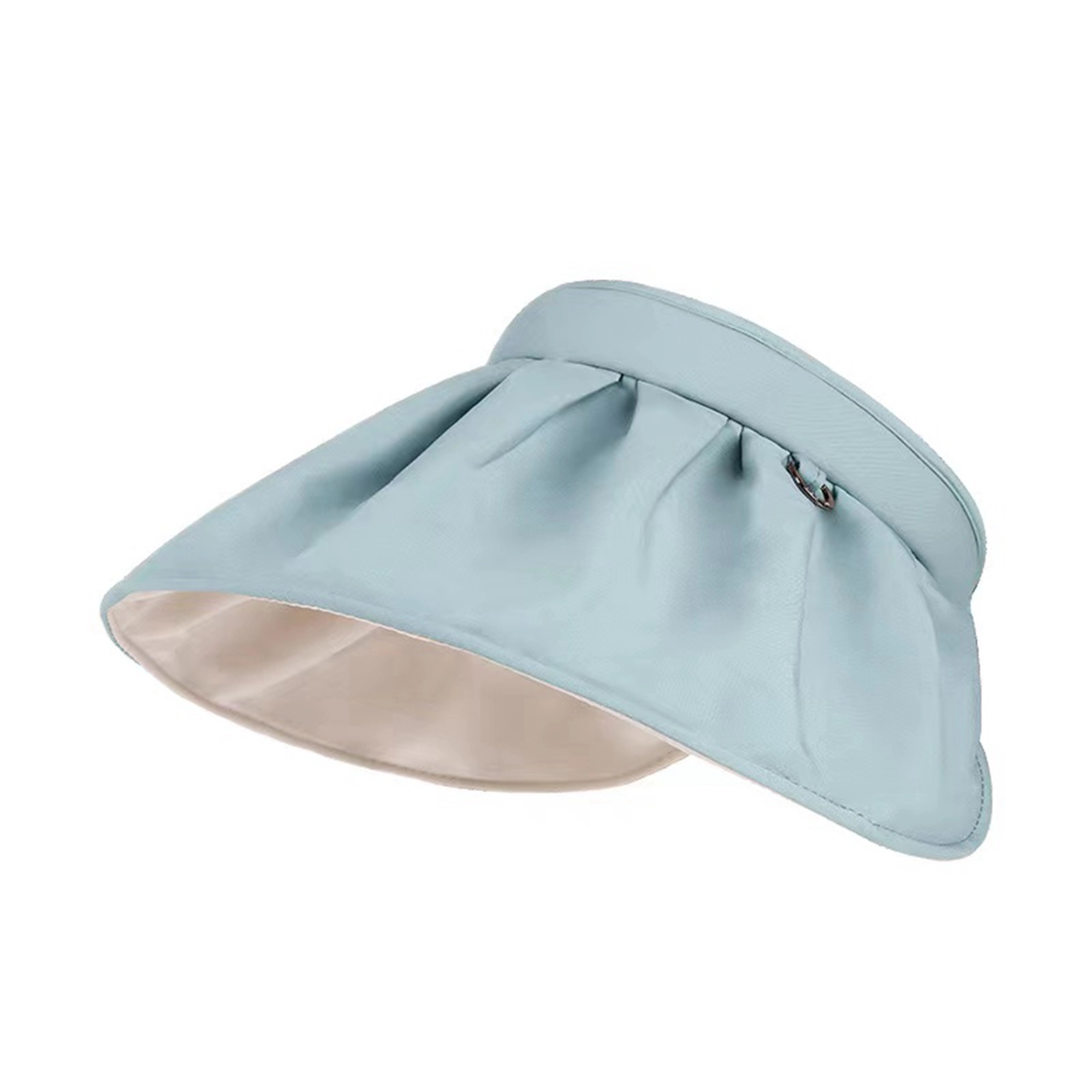 2 In 1 Hairpin Wide Brim Sun Rain Proof Hat 4