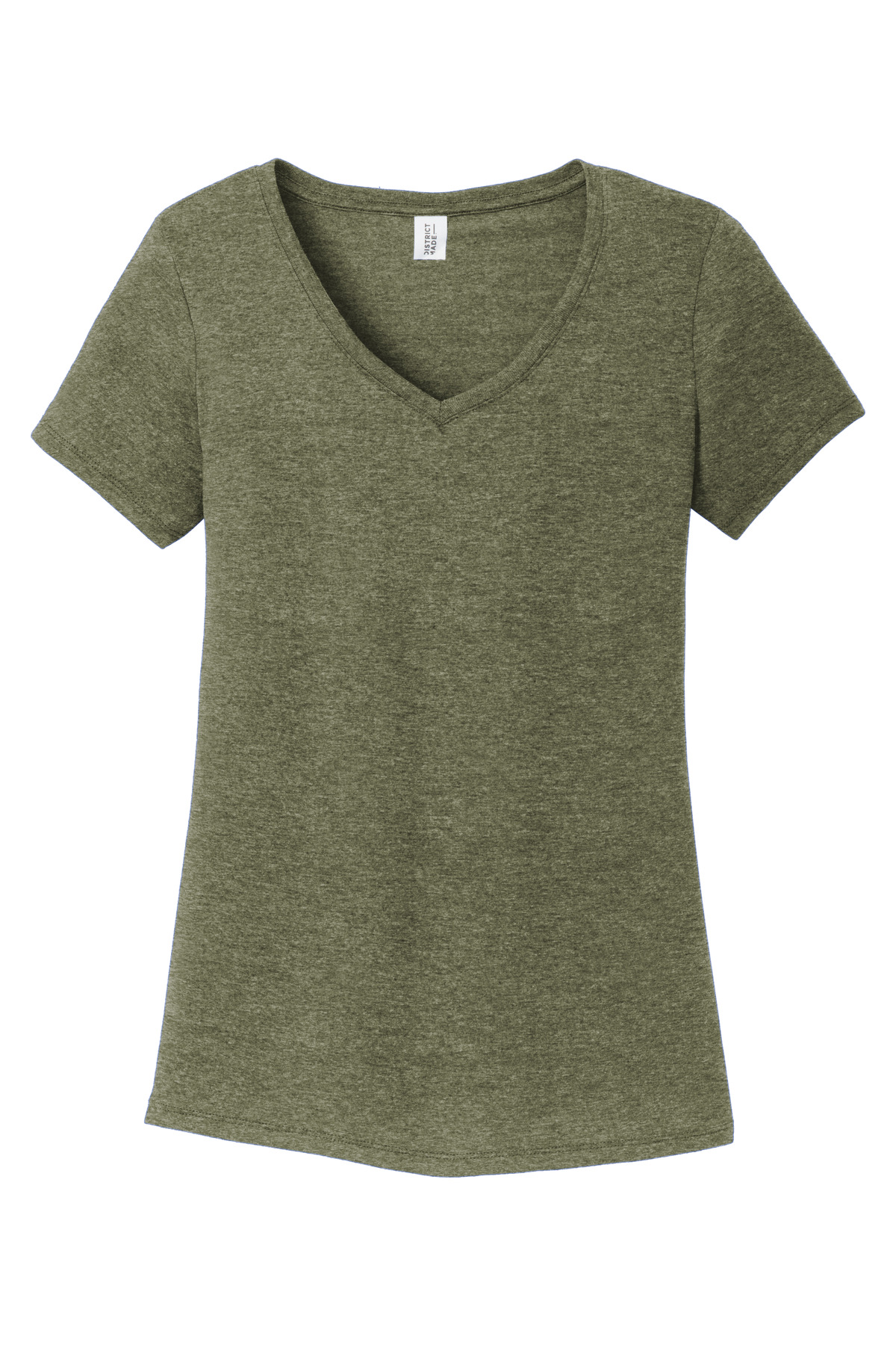 District Women's Perfect Tri V-Neck Tee. DM1350L 143
